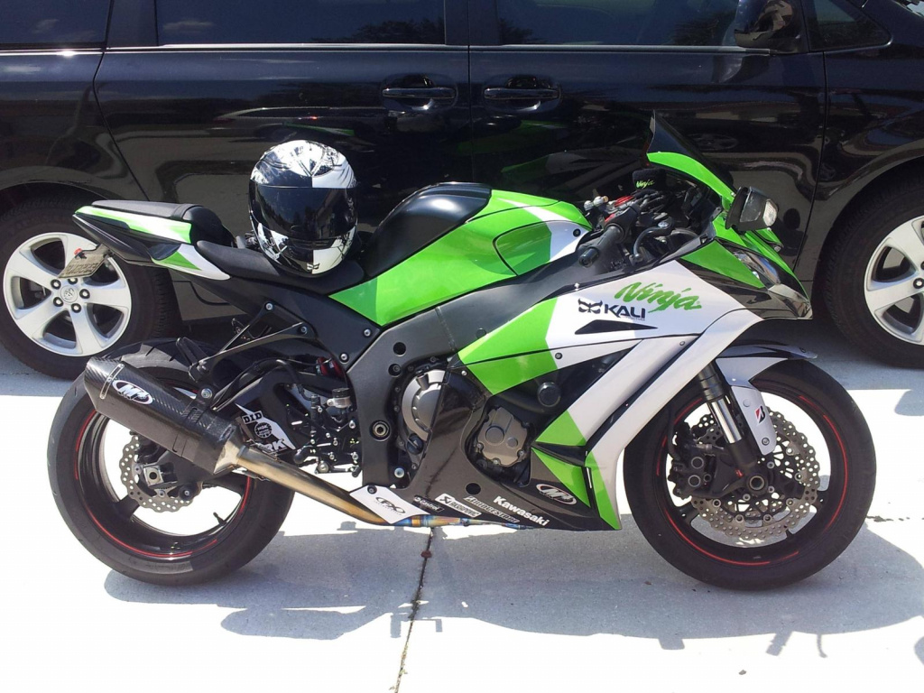 EV-R Grün für Kawasaki ZX-10R Ninja 2011-2015